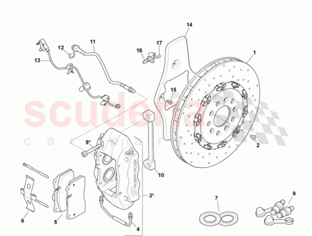 Photo of CALIPER ASSY RR LH YELLOW W O PADS…