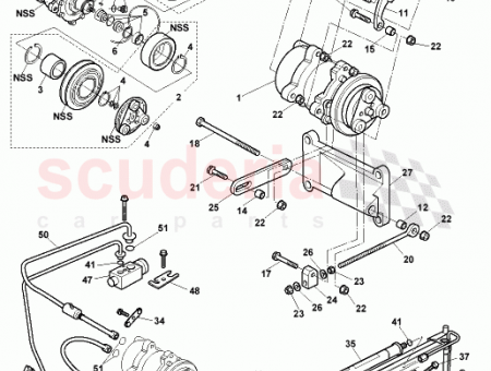 Photo of BRACKET CONDENSER MOUNTING UPPER LH 89…