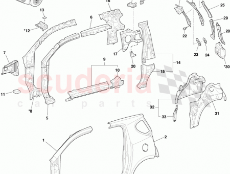 Photo of Reinforcement Sub Assy Centre Body Pillar LH 61038…