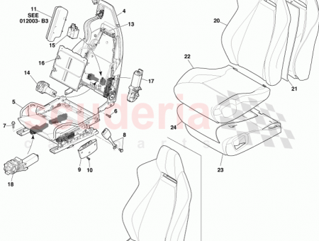 Photo of Cover Assy Front Seat Squab RH AD23 64572…