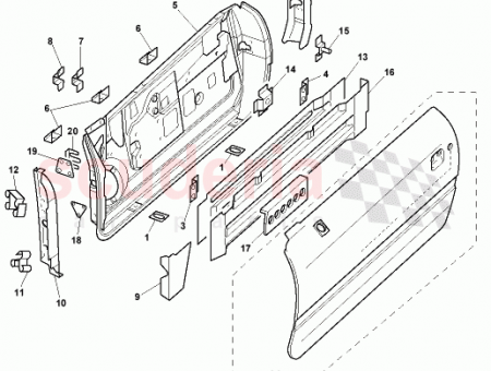 Photo of PANEL SUPPORT SIDE INTRUSION BEAM LH 65…