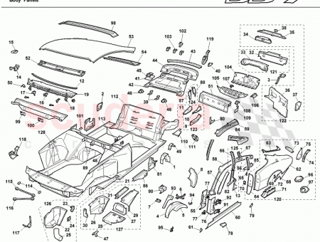 Photo of ASSY BR RR PARCEL SHELF TONNEAU LH 22…