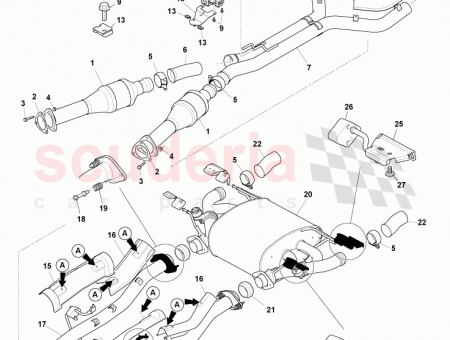 Photo of Bracket Upper Tailpipe Mounting RH CD33 5N202…