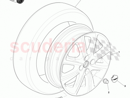 Photo of Wheel 16inch 8 Spoke Diamond Turned GRAPHITE AY2Y…