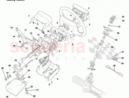 Photo of STEERING WHEEL 4 SEGMENT TIPTRONIC 25 124156…