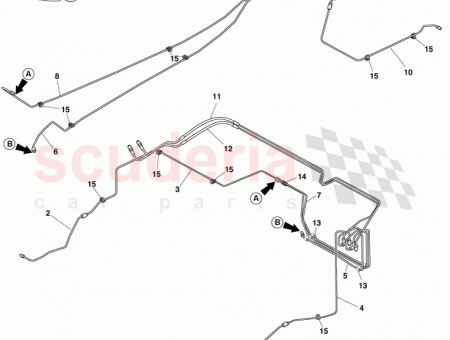 Photo of Brake Line rear left A 12023 03 7052…