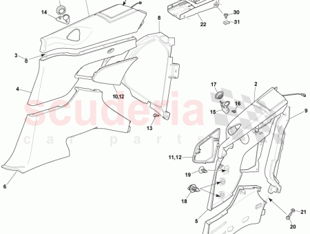 Photo of Bezel Assembly Front Seat Belt RH ED33 L24858…