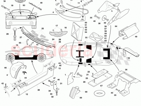 Photo of FINISHER ASSY LOWER A POST LH 83 123487…