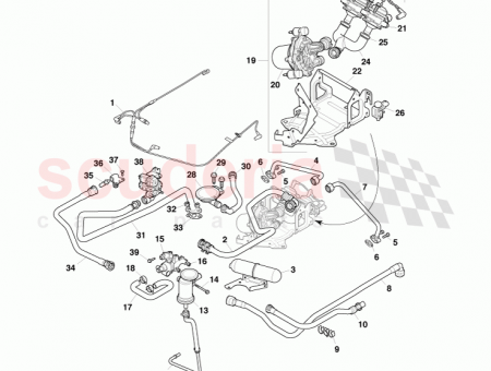 Photo of GASKET EGR PIPE TO EXH MANIFOLD 6G43 35…