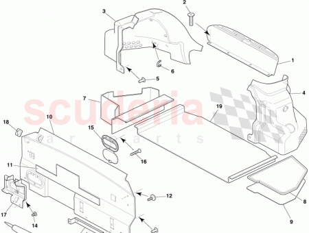 Photo of Bracket Luggage compartment front 9G43 130C62…