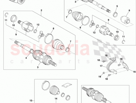 Photo of Ring Hole Snap Front Drive Shaft 90521…