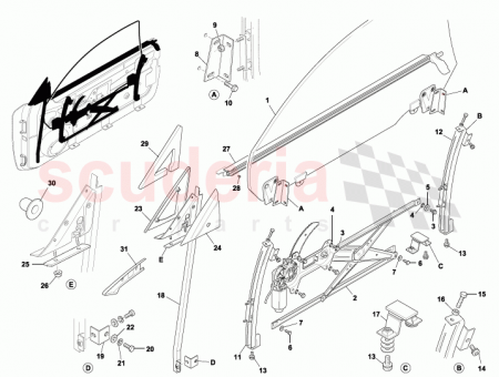 Photo of CHEATER ASSEMBLY POWERFOLD MIRRORS RH 65 124716…