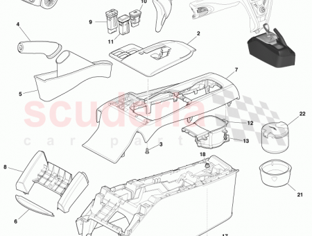 Photo of Plate Centre Console AUTO SATIN LHD AY2Y 045A67…