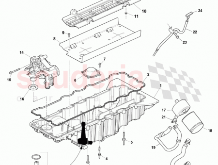 Photo of Oil pan assy 4G4E 6675…