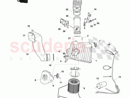 Photo of BRACKET AIR CLEANER RH 6G33 9B609…