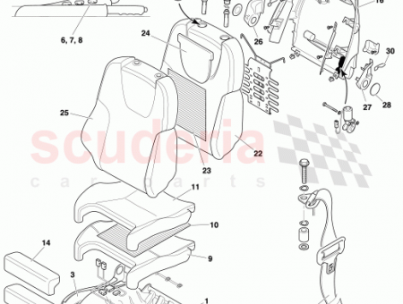 Photo of FRONT SEAT COMPLETE ASSY UNTRIMMED LH 74 124236…