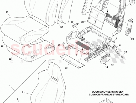 Photo of Squab frame assy front seat RH…