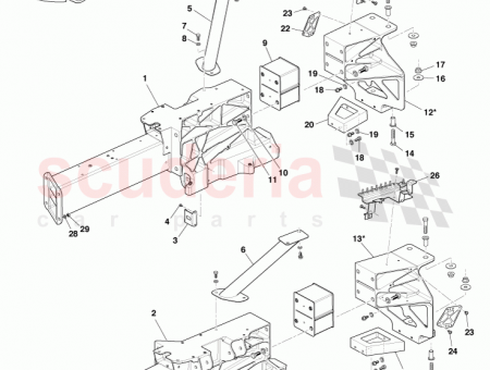 Photo of Structure Front Suspension Mounting LH AY93 21…