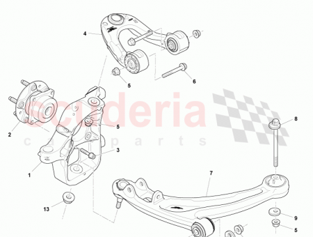 Photo of Knuckle Assy Front Wheel LH 8D33 3K185…