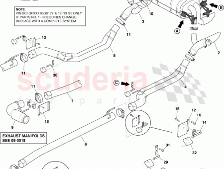 Photo of Pipe Exhaust Main link Front RH 12023 03…