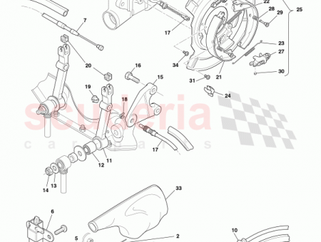 Photo of ASSY HANDBRAKE CABLE REAR 30…