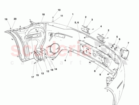 Photo of MOULDING REAR BUMPER LH 6G33 17C773…