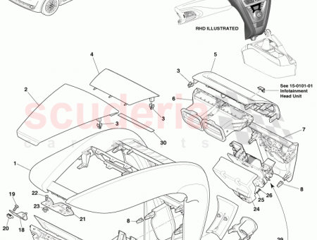 Photo of Fixing Assy Top Mount Centre Stack AY2Y 10B761…