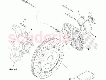 Photo of BRAKE CALIPER FRONT R H BLACK 28 125526…