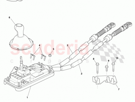 Photo of Bracket Transmission Shift Cable 4G43 7F377…