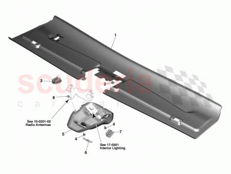 Photo of Console Assembly Roof Header CD33 519A58…