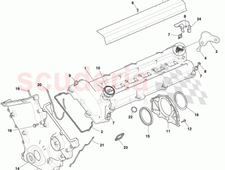 Photo of COVER ASSY VALVE ROCKER ARM COVER LH 8G43…