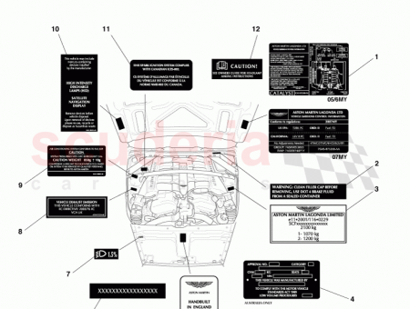 Photo of LABEL INITIAL HEADLAMP AIM 4G43 19G318…