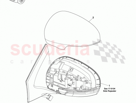 Photo of Mirror Assy Outer Rear View LH RHD 87940…