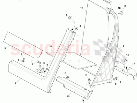 Photo of Panel Assy Stowage Compartment Upper LH 8D33 11769…