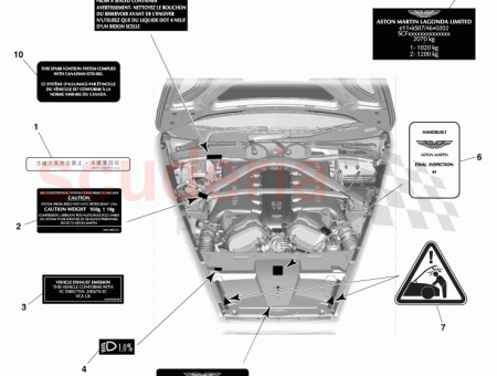 Photo of Label Vehicle Emissions Control Information DG43 973268…