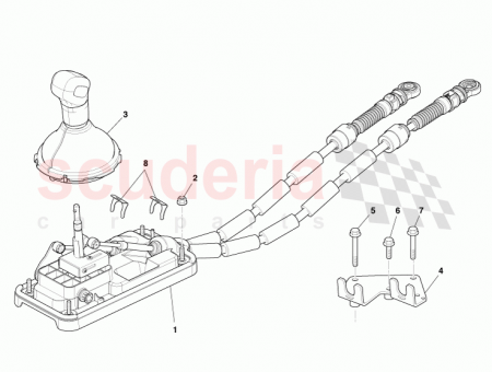 Photo of Gearshift assy mechanism Manual…