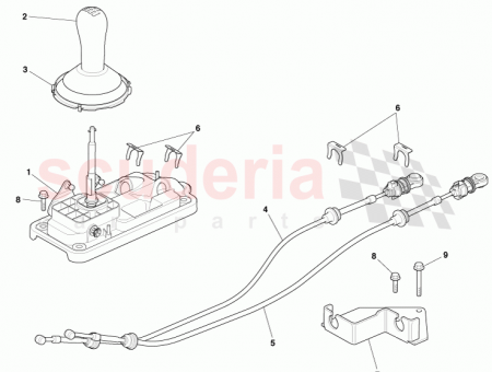 Photo of Manual Gearshift Handset and Cables Assy 6G33 7Z390…