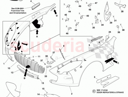 Photo of Spacer Frt Grille Surround Panel Lower DBY00339…