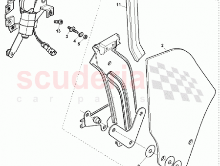 Photo of ASSY SEAL REAR QTR GLASS LH 77…