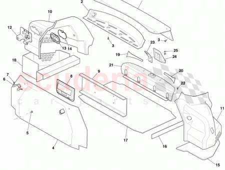 Photo of LOAD COMPARTMENT FRONT BOARD ASSY 7G43 45444…