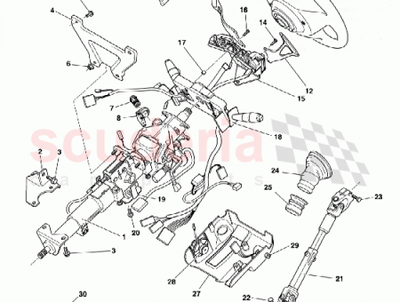 Photo of Speaker audible warning part of lower steering cowl…