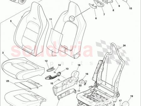 Photo of Cover Reclining Adjuster Inside LH LHD 71876 74020…