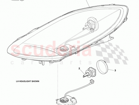 Photo of Headlamp assy LH EURO AY93 13W030…