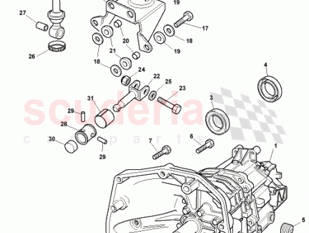 Photo of GEAR LEVER KNOB ASSY TRIMMED FIVE SPEED GRAPHIC…