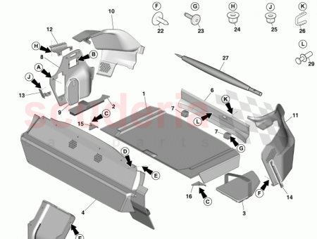 Photo of Bracket Assembly Load Compartment Side Panel Rear RH…