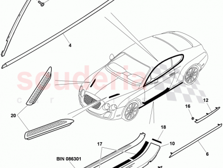 Photo of emblem trim stripe for fender…