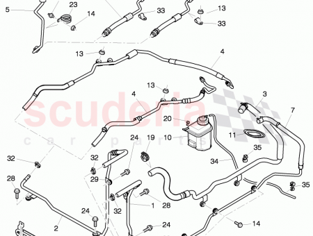 Photo of return hose cooling pipe fluid cont contains additional…