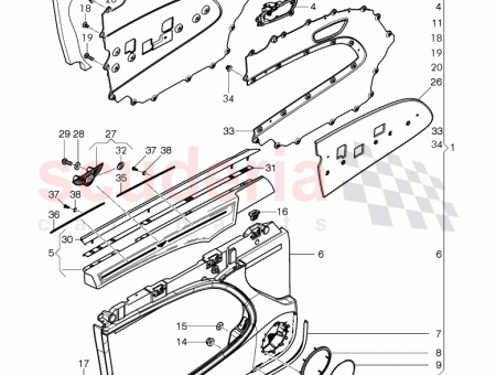 Photo of chrome trim door panel 3Y5 867…