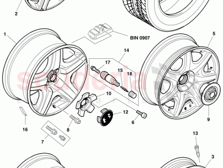 Photo of aluminium rim…