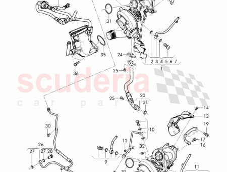 Photo of bracket Exhaust gas turbocharger 07C 145 533…